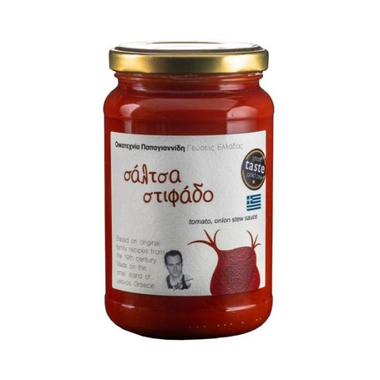 Picture of Οικοτεχνία Παπαγιαννίδη: Γεύσεις Ελλάδας - Σάλτσα Στιφάδο (Γυάλινο Βάζο - 380g)