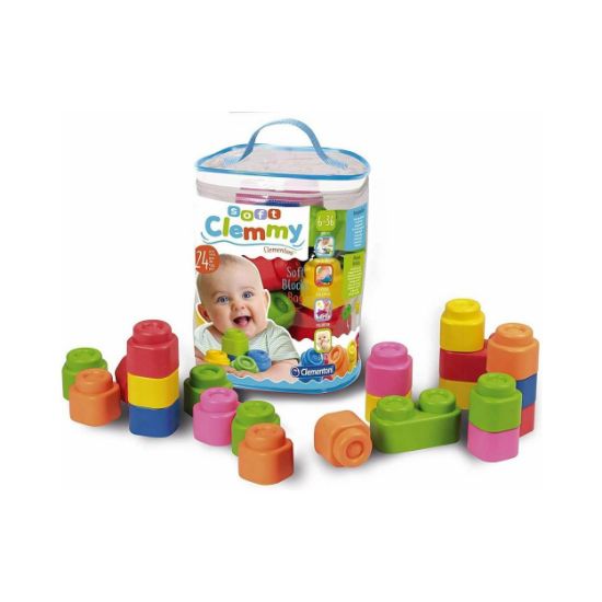 Picture of Soft Clemmy Baby Toddler Soft Premium Blocks Bag 24 pcs For 6-36 Months