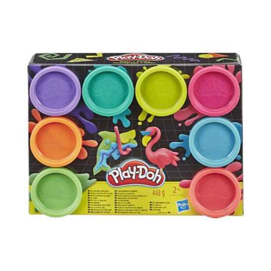 Picture of Hasbro Play-Doh Neon Μη Τοξικά Πλαστοζυμαράκια με 8 Χρώματα (E5063)