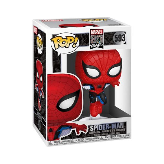 Picture of Funko Pop! Marvel 80 Years: Spider-Man (First Appearance) #593 Bobble-Head Vinyl Figure