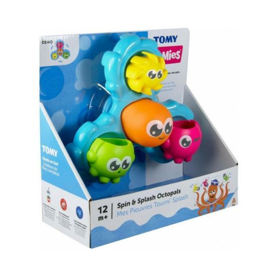 Picture of Tomy Toomies Baby Toddler Bath Toy Spin And Splash Octopals For 12+ Months