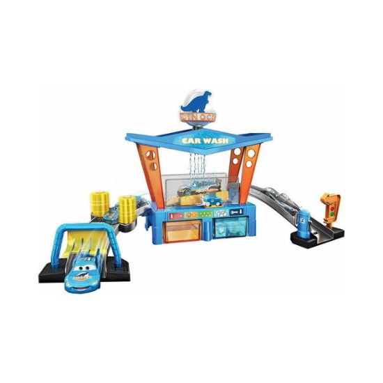Picture of Mattel Disney Cars: Color Changers Dinoco Car Wash Car Vehicle Playset (GTK91)