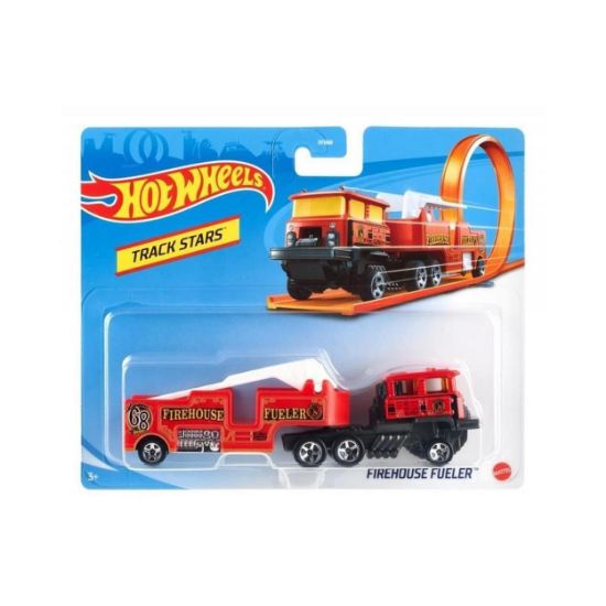 Picture of Mattel Hot Wheels Track Stars - Trailers - Firehouse Fueler (GRV13)
