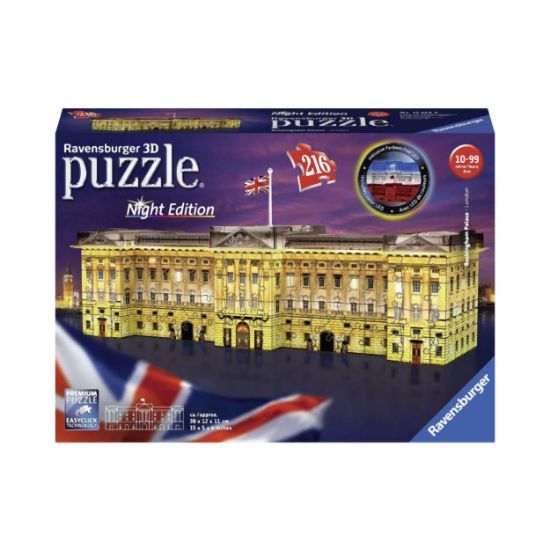 Picture of Ravensburger 3D Puzzle Night Edition: Buckingham Palace Night Edition (216pcs) (12529)