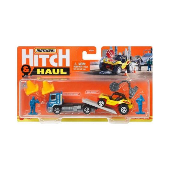 Picture of Mattel Μatchbox: Hitch & Haul - Roadside Assistance MBX Flatbed King & Baja Bandit (GWM63)