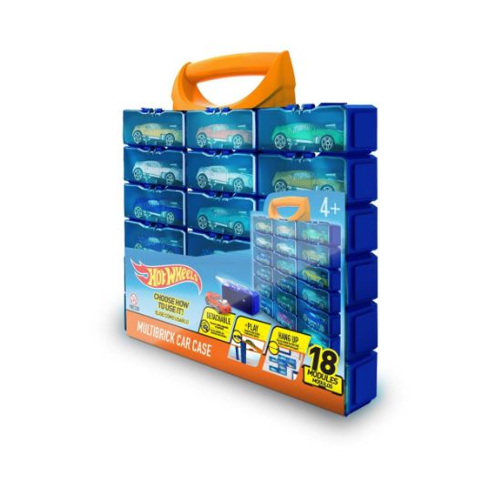 Picture of Intek Hot Wheels: Multibrick Car Case (Stores up to 18 Cars) (HWCC8B)