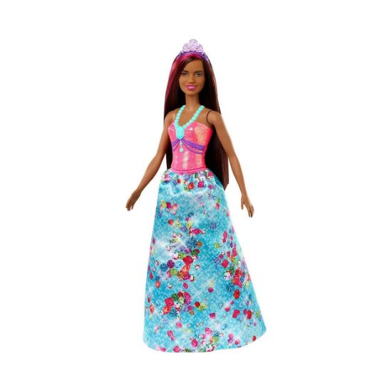 Picture of Mattel Barbie: Dreamtopia - Dark Skin Brunette Princess Doll (GJK15)