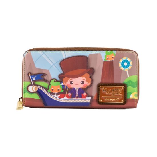 Picture of Loungefly WB Charlie and the Chocolate Factory 50Th Anniversary Zip Around Wallet (WWOWA0002)