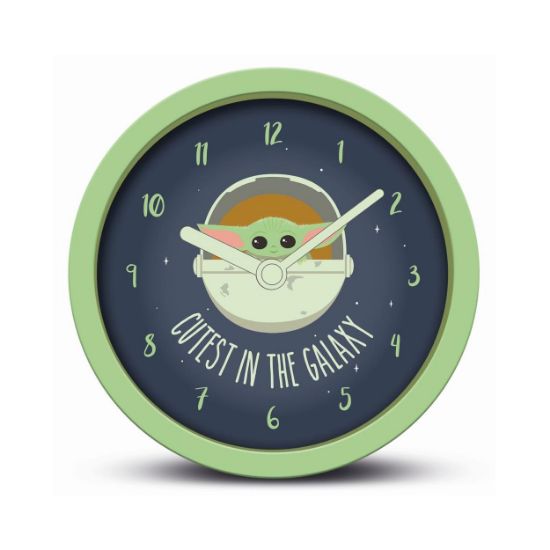 Picture of Pyramid Star Wars : The Mandalorian - Cutest In The Galaxy Desk Clock with Alarm (GP85886)