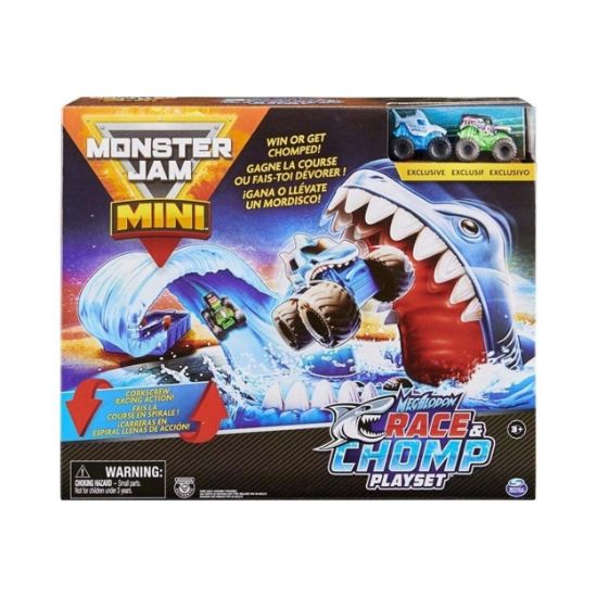 Picture of Spin Master Monster Jam Mini: Megalodon Race & Chomp Playset 1:80 (6060718)