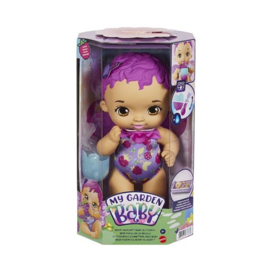 Picture of Mattel My Garden Baby: Berry Hungry Baby Butterfly (Purple Hair) (GYP00)