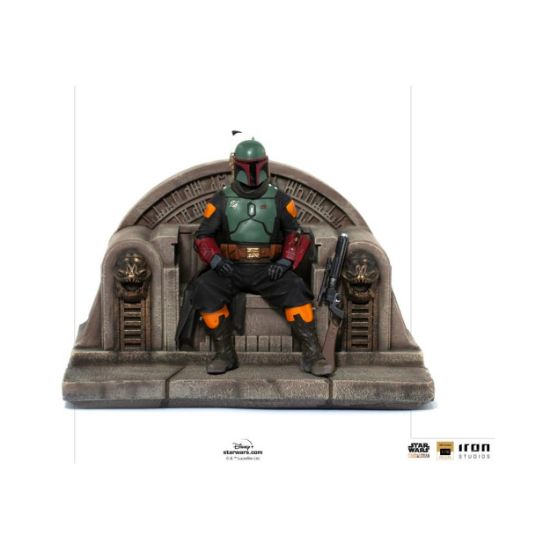 Picture of Iron Studios Deluxe: The Mandalorian - Boba Fett on Throne Art Scale Statue (1/10) (LUCSWR45621-10)