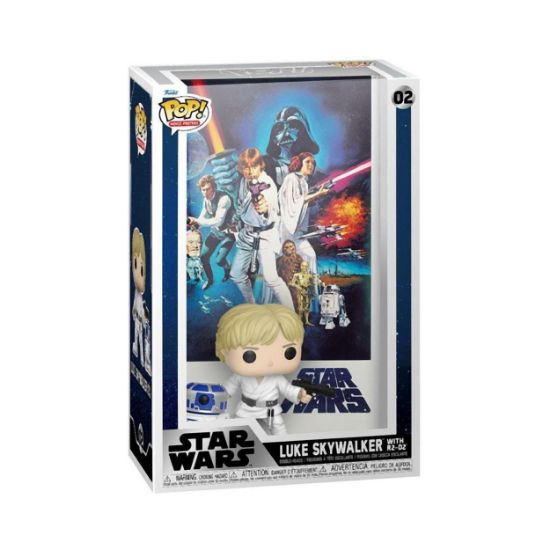 Picture of Funko Pop! Movie Poster: Disney Star Wars - Luke Skywalker with R2-D2 #02 Bobble-Head Vinyl Figure