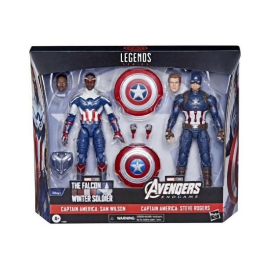 Picture of Hasbro Fans - Marvel Avengers Legends - Captain America: Sam Wilson & Captain America: Steve Rogers (Tagteam 2 Pack) (F5880)