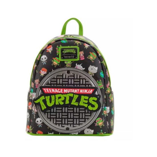 Picture of Loungefly Nickelodeon: Teenage Mutant Ninja Turtles Sewer Cap AOP Mini Backpack (TMNTBK0001)