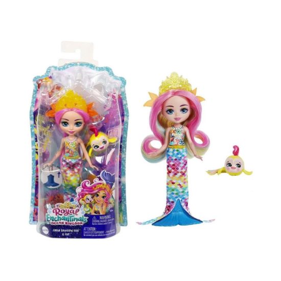 Picture of Mattel Royals Enchantimals: Ocean Kingdom - Radia Rainbow Fish & Flo (HCF68)