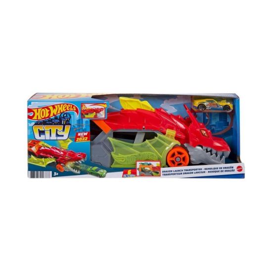 Picture of Mattel Hot Wheels City - Dragon Launch Transporter (GTK42)