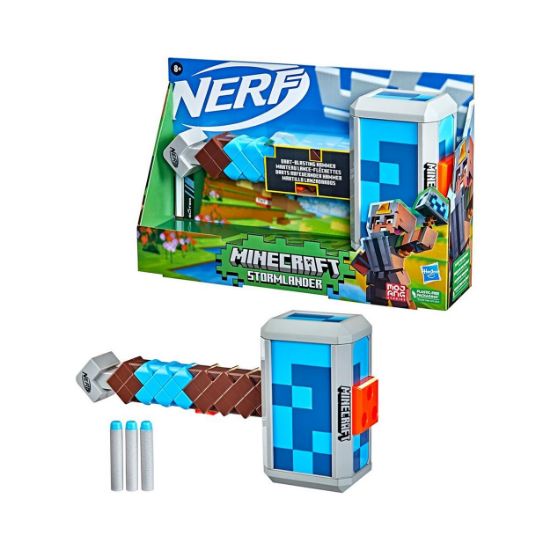 Picture of Hasbro Nerf: Minecraft Stormlander - Dart-Blasting Hammer (F4416)