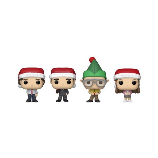 Picture of Funko Pocket Pop! 4-Pack The Office - Happy Holidays Tree Box Vinyl Figures Keychain