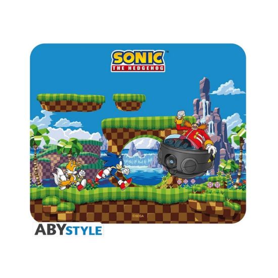 Picture of Abysse Sonic - Sonic, Tails & Doctor Robotnik Flexible Mousepad (ABYACC408)