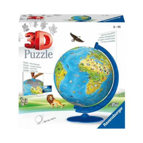 Picture of Ravensburger 3D Puzzle: Children's World Globe (180 pcs) (12338)