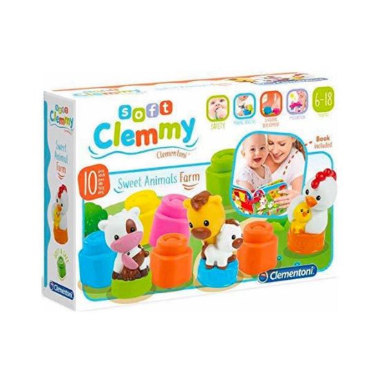 Picture of Soft Clemmy Baby Toddler Sweet Animal Farm With 12 pcs Soft Premium Blocks For 6-36 Months