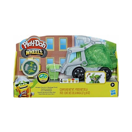 Picture of Hasbro Play-Doh Wheels: Dumbin' Fun 2-in-1 Garbage Truck (F5173)