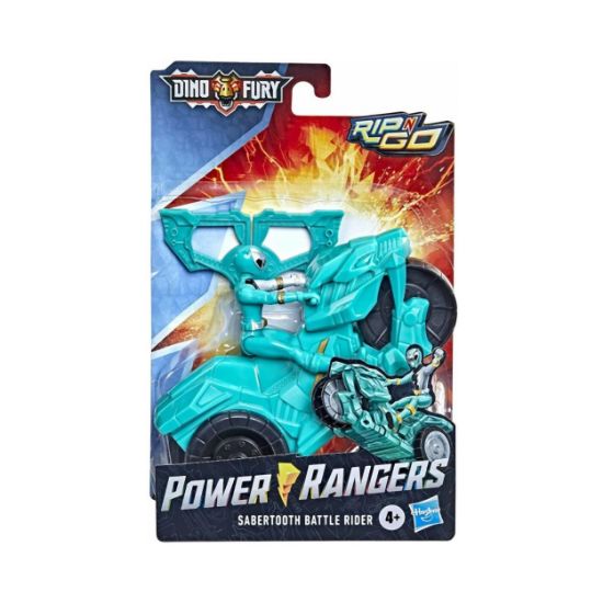 Picture of Hasbro Power Rangers: Dino Fury Rip N Go - Sabertooth Battle Rider (F4214)