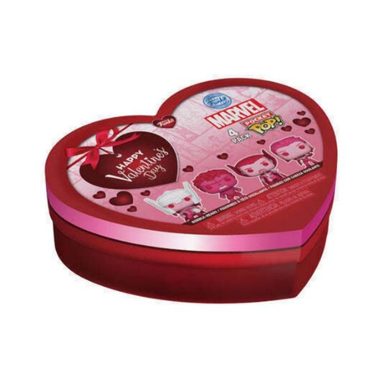 Picture of Funko 4-Pack Pocket Pop!: Marvel Classic - Happy Valentine's Day Box Vinyl Figures