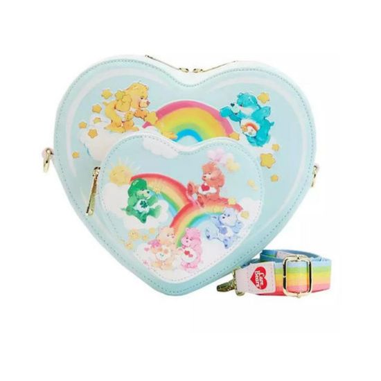Picture of Loungefly Care Bears - Heart Cloud Party Rainbow Strap Crossbody Bag (CBTB0006)