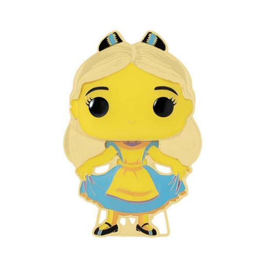 Picture of Funko Pop! Pin: Disney Alice - Curtsying Alice (Glows in the Dark) #17 Large Enamel Pin