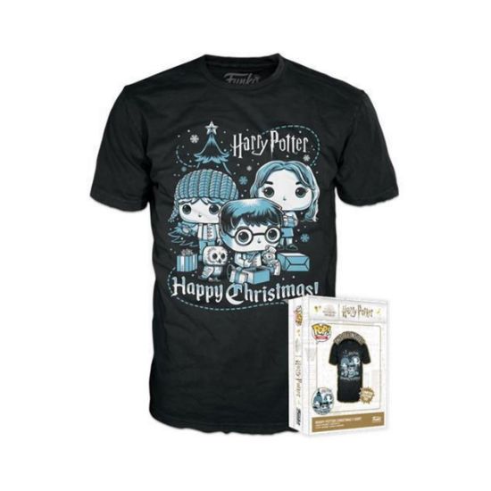 Picture of Funko Boxed Tee: Harry Potter Holiday - Ron, Hermione, Harry (S)