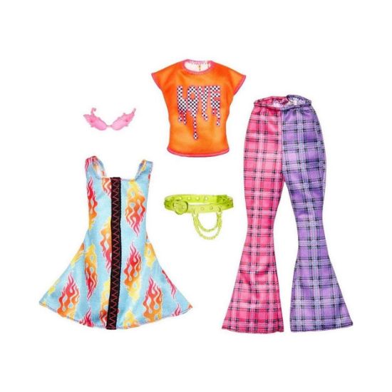 Picture of Μattel Barbie: Fashions 2-Pack Clothing Set - Rocker-Themed Fashion and Accessory (HJT34)