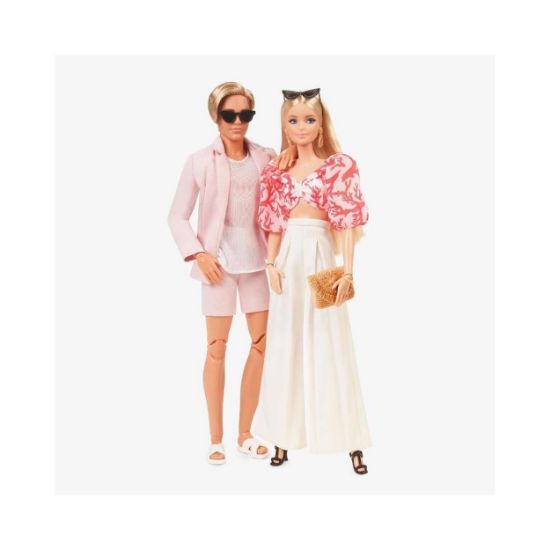 Picture of Mattel Barbie: Signature Barbiestyle Doll 2-Pack with Barbie and Ken Dolls Dressed in Resort-Wear Fashions and Swimsuits (HJW88)