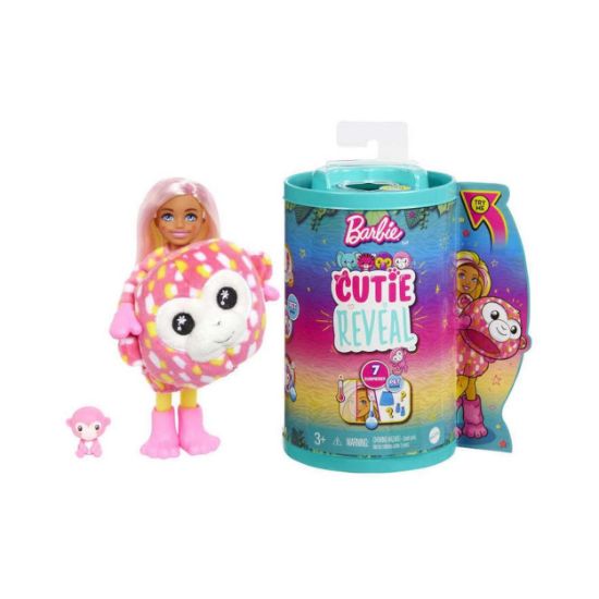 Picture of Mattel Barbie Chelsea Cutie Reveal: Jungle Series - Monkey Doll (HKR14)