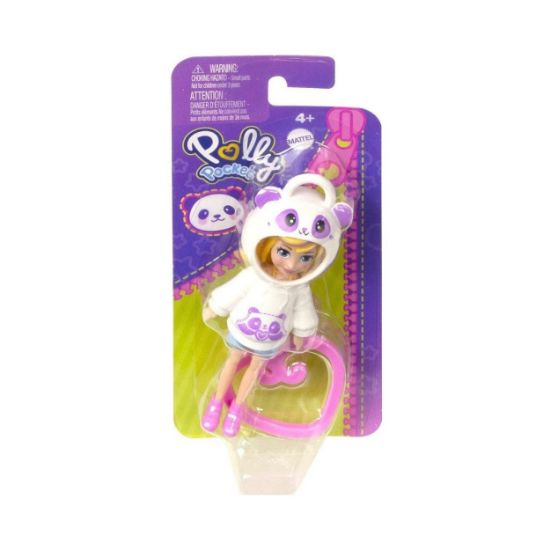 Picture of Mattel Polly Pocket: Hoodie Buddy - Panda Doll (HKW00)
