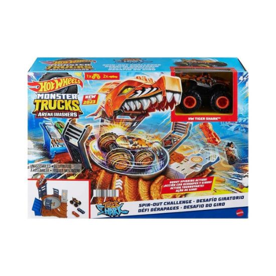 Picture of Mattel Hot Wheels Monster Trucks: Arena Smashers - Spin-Out Challenge Playset (HNB93)