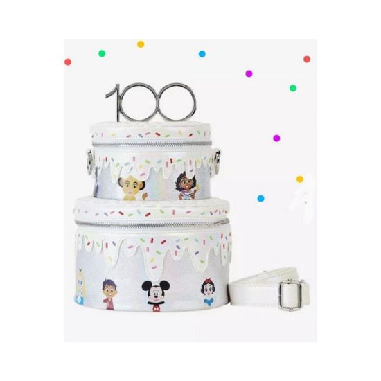 Picture of Loungefly Disney 100Th - Celebration Cake Crossbody (WDTB2864)