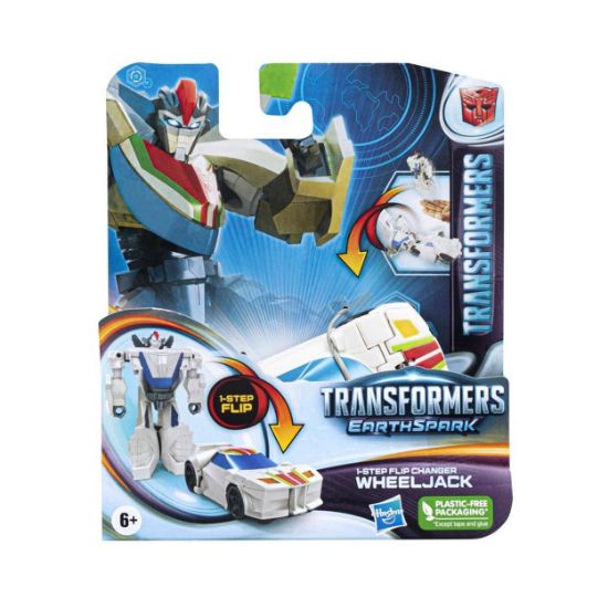 Picture of Hasbro Transformers: Earthspark 1-Step Flip Changer - Wheeljack Action Figure (F6715)