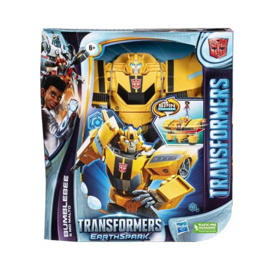 Picture of Hasbro Transformers: Earthspark Spin Changer - Bumblebee & Mo Malto (F7662)
