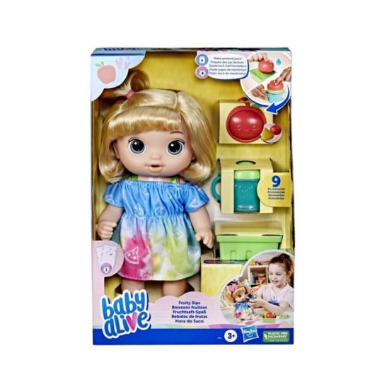 Picture of Hasbro Baby Alive: Fruity Sips Apple Blonde Hair Doll (F7356)