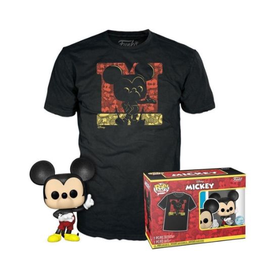 Picture of Funko Pop! & Tees (Adult): Disney - Mickey Mouse (Diamond Collection) (Special Edition) Vinyl Figure & T-Shirt (L)