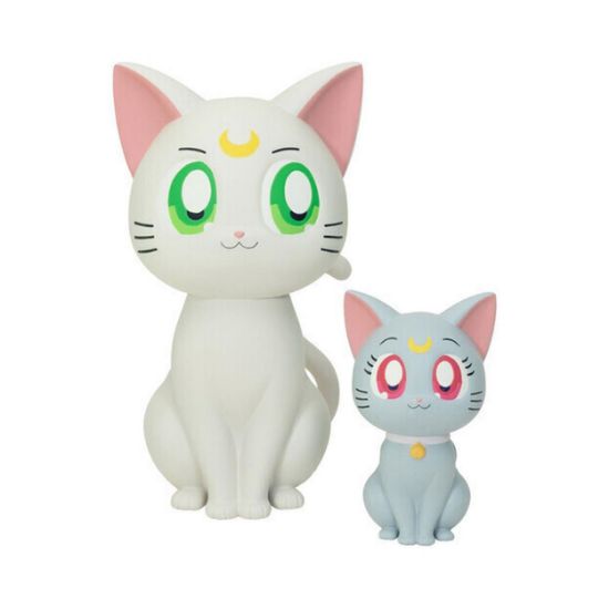 Picture of Banpresto Sofvimates: Pretty Guardian Sailor Moon Cosmos The Movie - Artemis & Diana Figure (15cm) (88174)