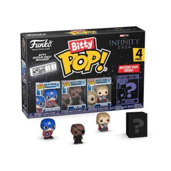 Picture of Funko Bitty Pop! 4-Pack: Marvel The Infinity Saga - Captain America Vinyl Figures