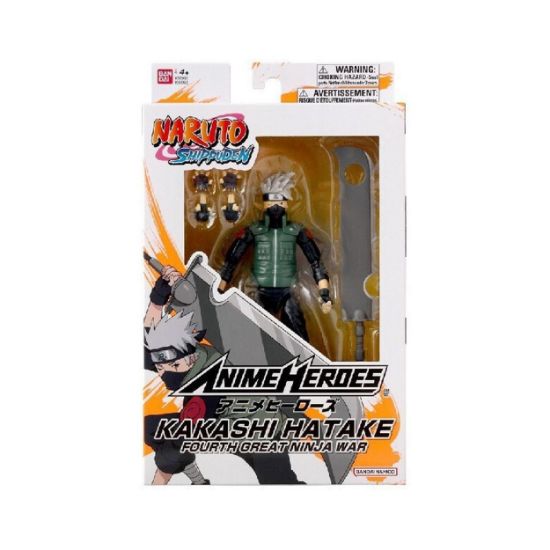 Picture of Bandai Anime Heroes: Naruto - Hatake Kakashi Fourth Great Ninja War Action Figure (36963)