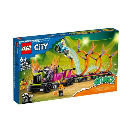 Picture of LEGO® City: Stunt Truck & Ring of Fire Challenge (60357)