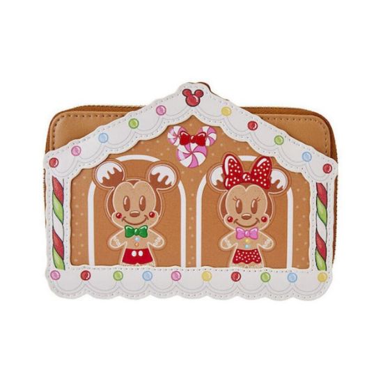Picture of Loungefly Disney: Mickey and Friends - Gingerbread House Zip Around Wallet (WDWA2877)