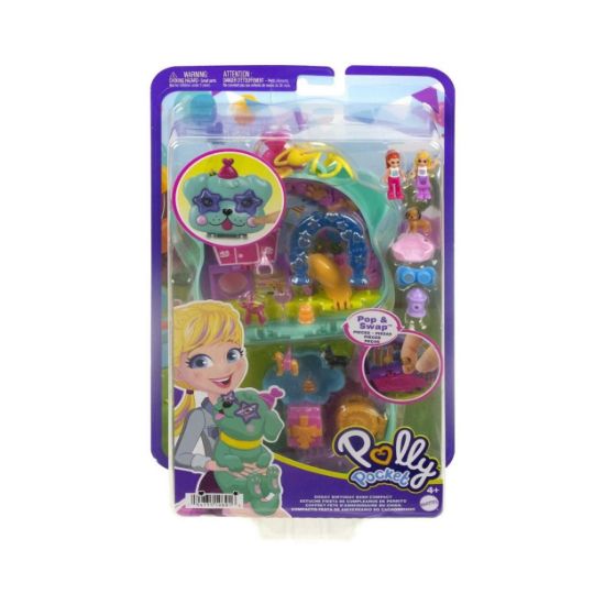 Picture of Mattel Polly Pocket: Doggy Birthday Bash Compact (HKV30)