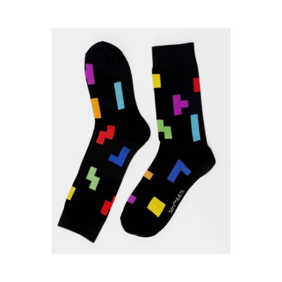 Picture of ItemLab Tetris - Tetriminos Pattern Socks (LAB190047)