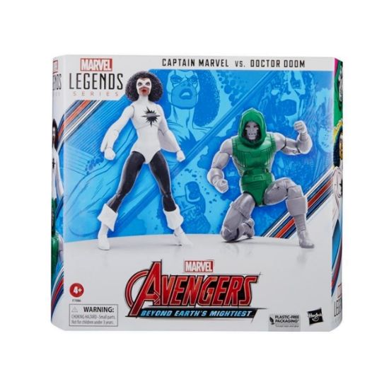 Picture of Hasbro Fans Marvel Avengers: Legends Series (60th Anniversary) - Beyond Earth's Mightiest - Captain Marvel Vs. Doctor Doom Action Figures (15cm) (F7086)